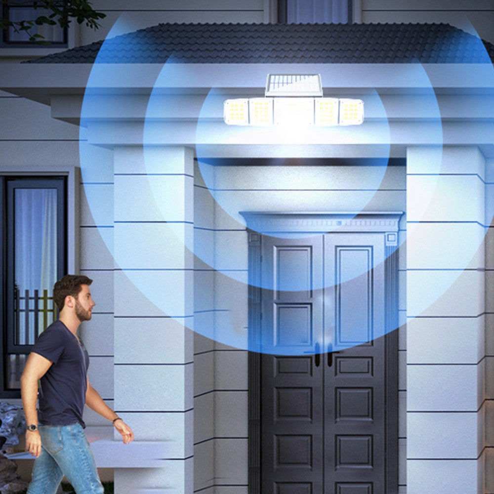 5 Heads Solar Motion Sensor Light Wall Lamp Outdoor Garden Yard Lights Style 1