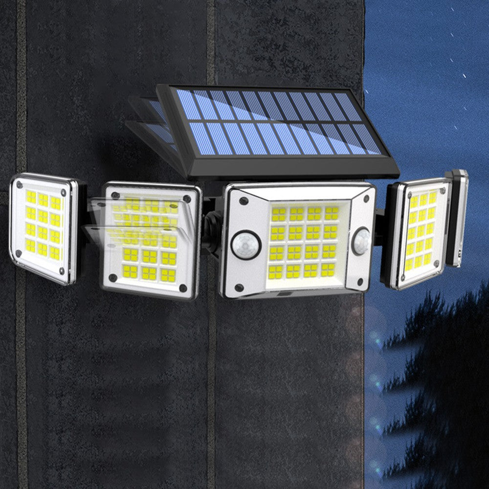 5 Heads Solar Motion Sensor Light Wall Lamp Outdoor Garden Yard Lights Style 1