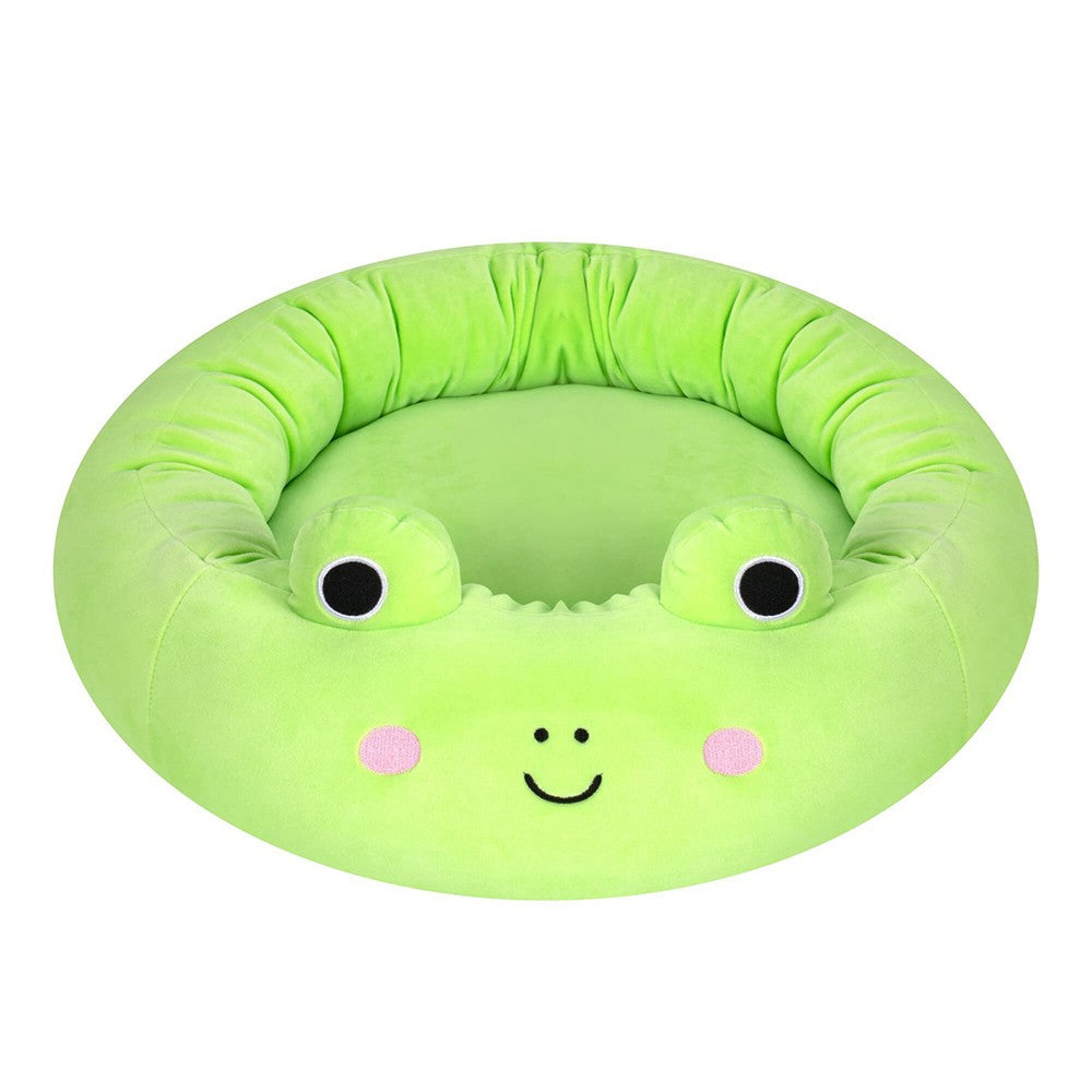 40cm Cartoon Frog Pet Bed Cat Dog Calming Sleeping Bed Plush Pet Bed Pet Kennel Bed