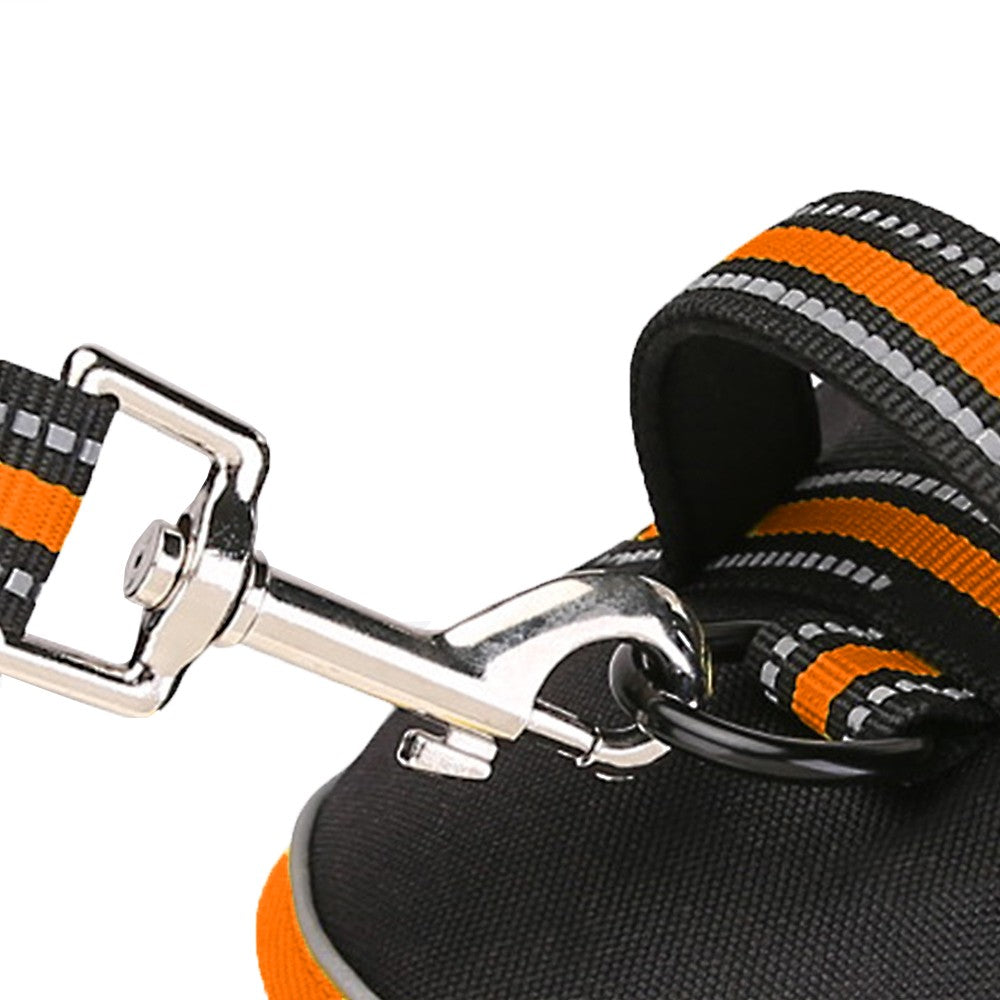 No Pull Dog Harness and Leash Set Adjustable Reflective Pet Vest Orange M
