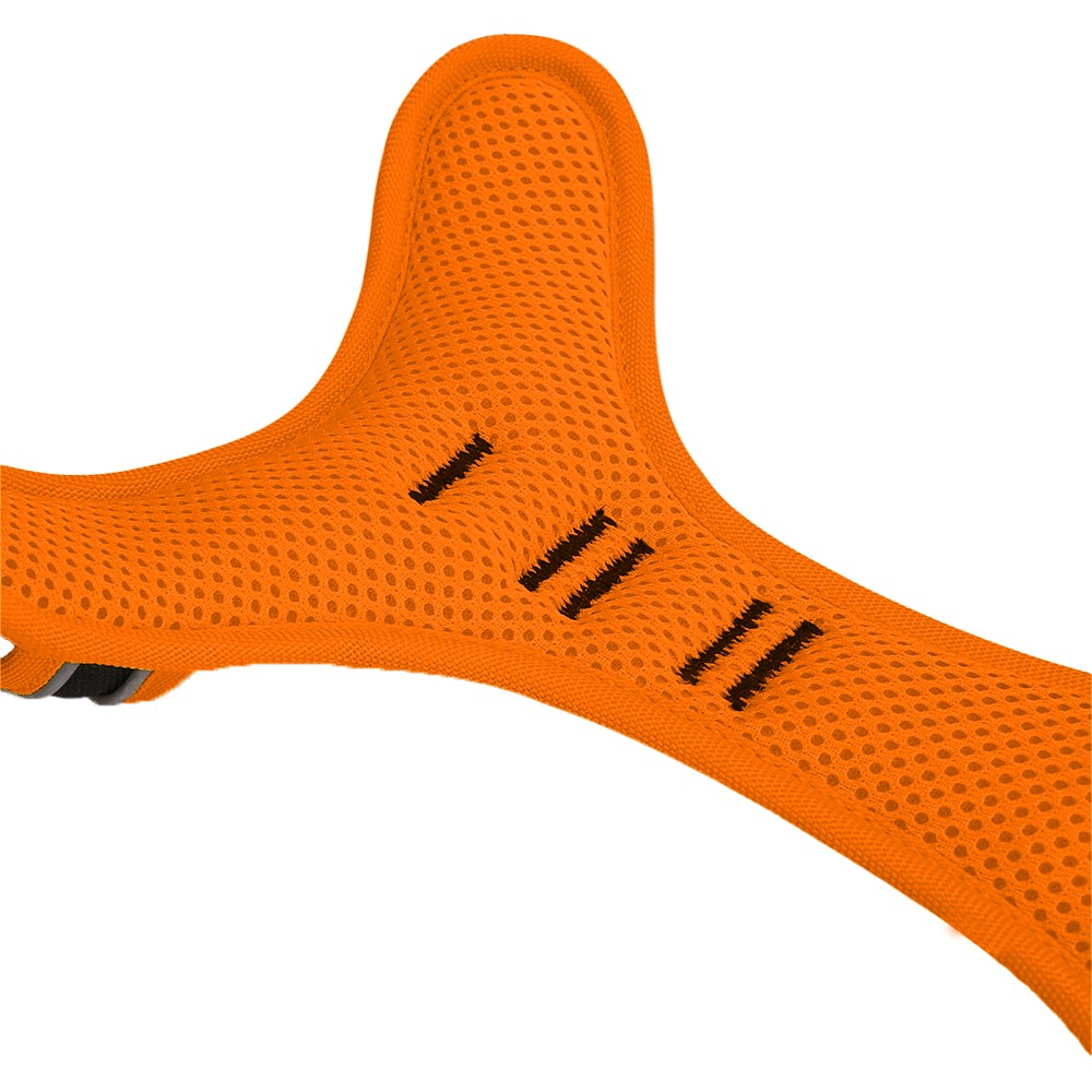 No Pull Dog Harness and Leash Set Adjustable Reflective Pet Vest Orange L