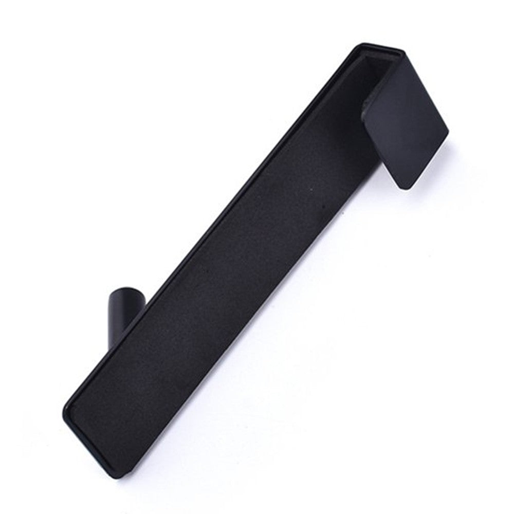 2Pcs Bathroom Over Door Hooks Frameless Glass Door Hook Stainless Steel Towel Hanger Black