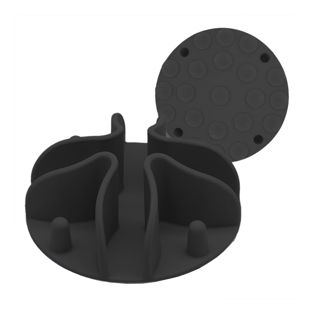 Pet Slow Feeder Dog Bowls Insert Licking Mat Silicone Pet Slow Feeding Mat Black