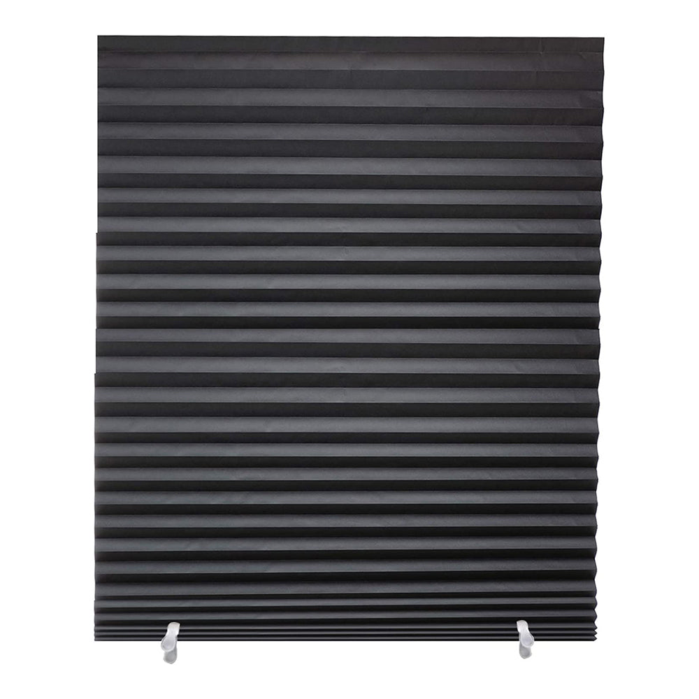180x60cm Black Window Shades Pleated Blinds Light Blocking Pleated Shades