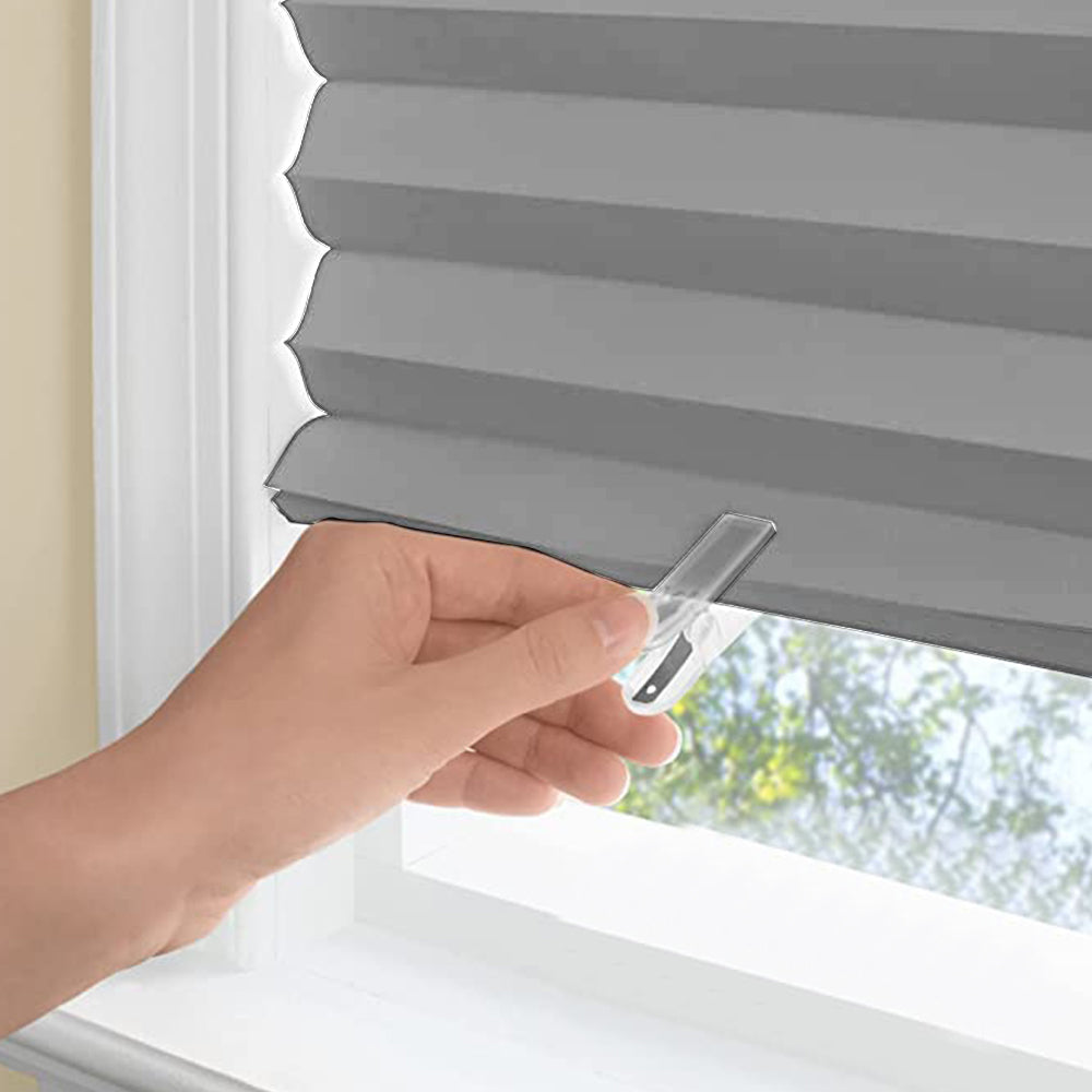 150x90cm Grey Window Shades Pleated Blinds Light Blocking Pleated Shades