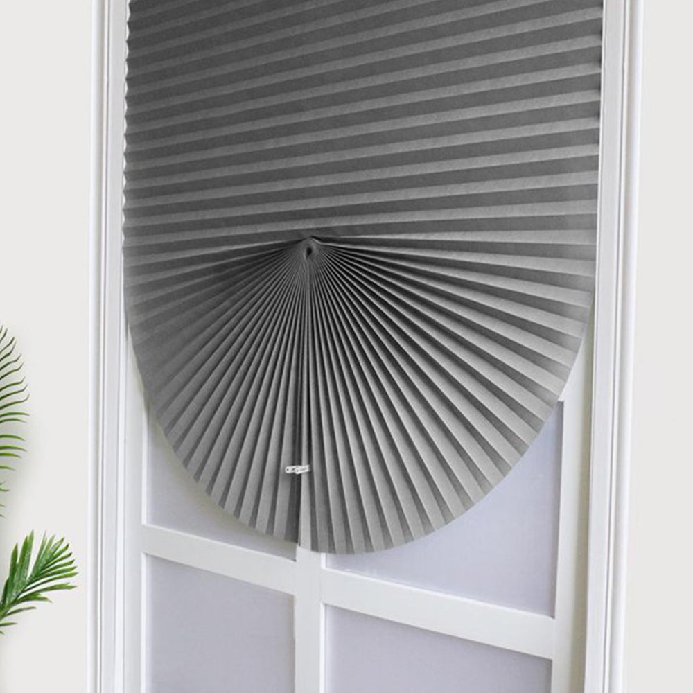 180x60cm Grey Window Shades Pleated Blinds Light Blocking Pleated Shades