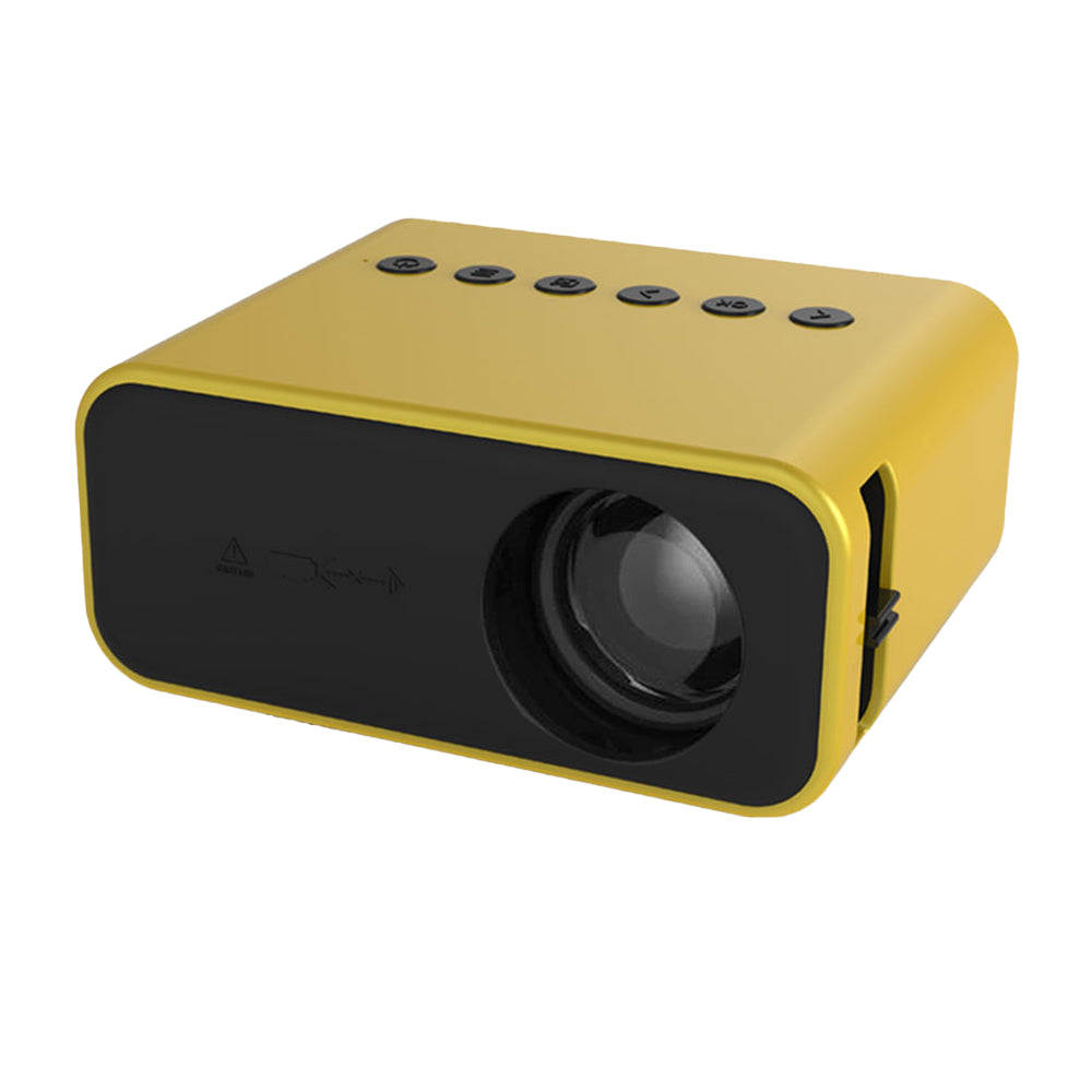 240P Portable USB Mini Projector Home Projector Movie Video Projector Yellow