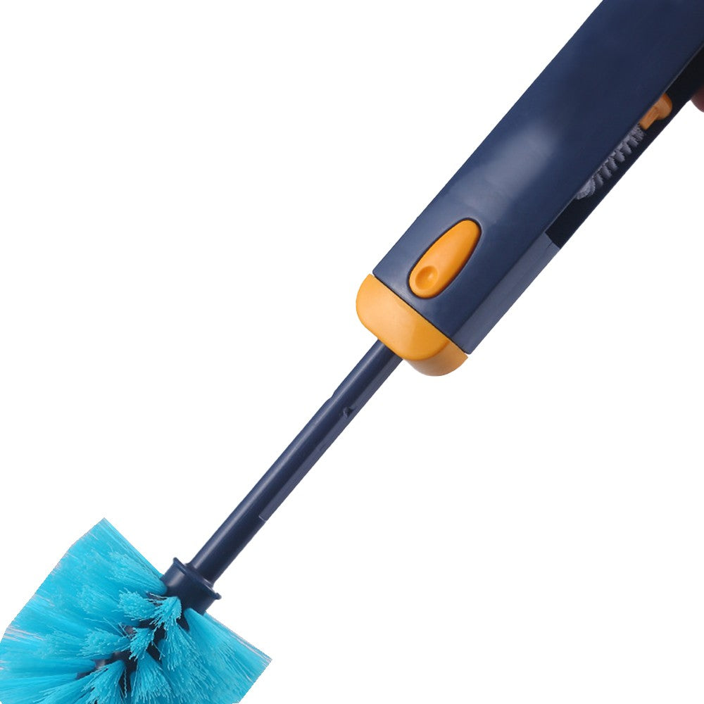 4-in-1 Retractable Cup Cleaning Brush Multifunctional Cup Crevice Cleaning Brush Blue