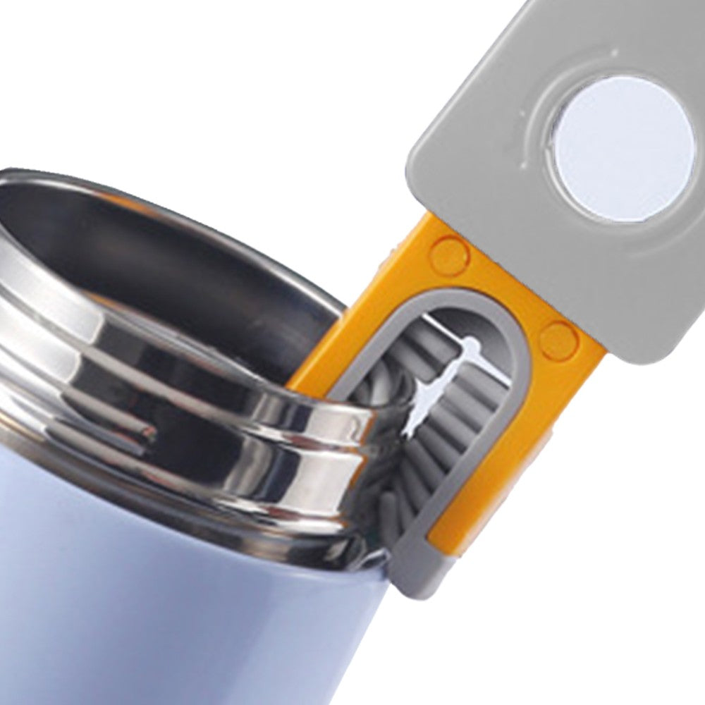 4-in-1 Retractable Cup Cleaning Brush Multifunctional Cup Crevice Cleaning Brush Grey