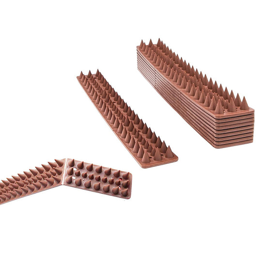 10 Pieces Bird Deterrent Spikes Bird Repellent Bird Supplies Brown