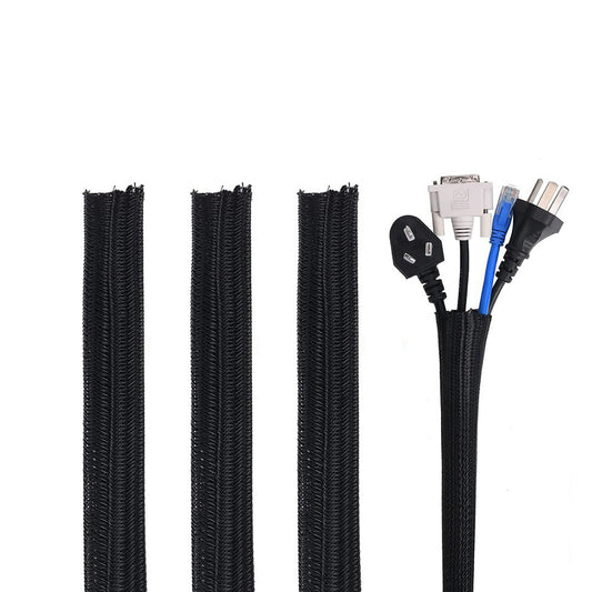 4 X Braided Cable Sleeve Cord Wire Protector