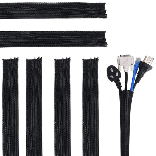 8 X Braided Cable Sleeve Cord Wire Protector
