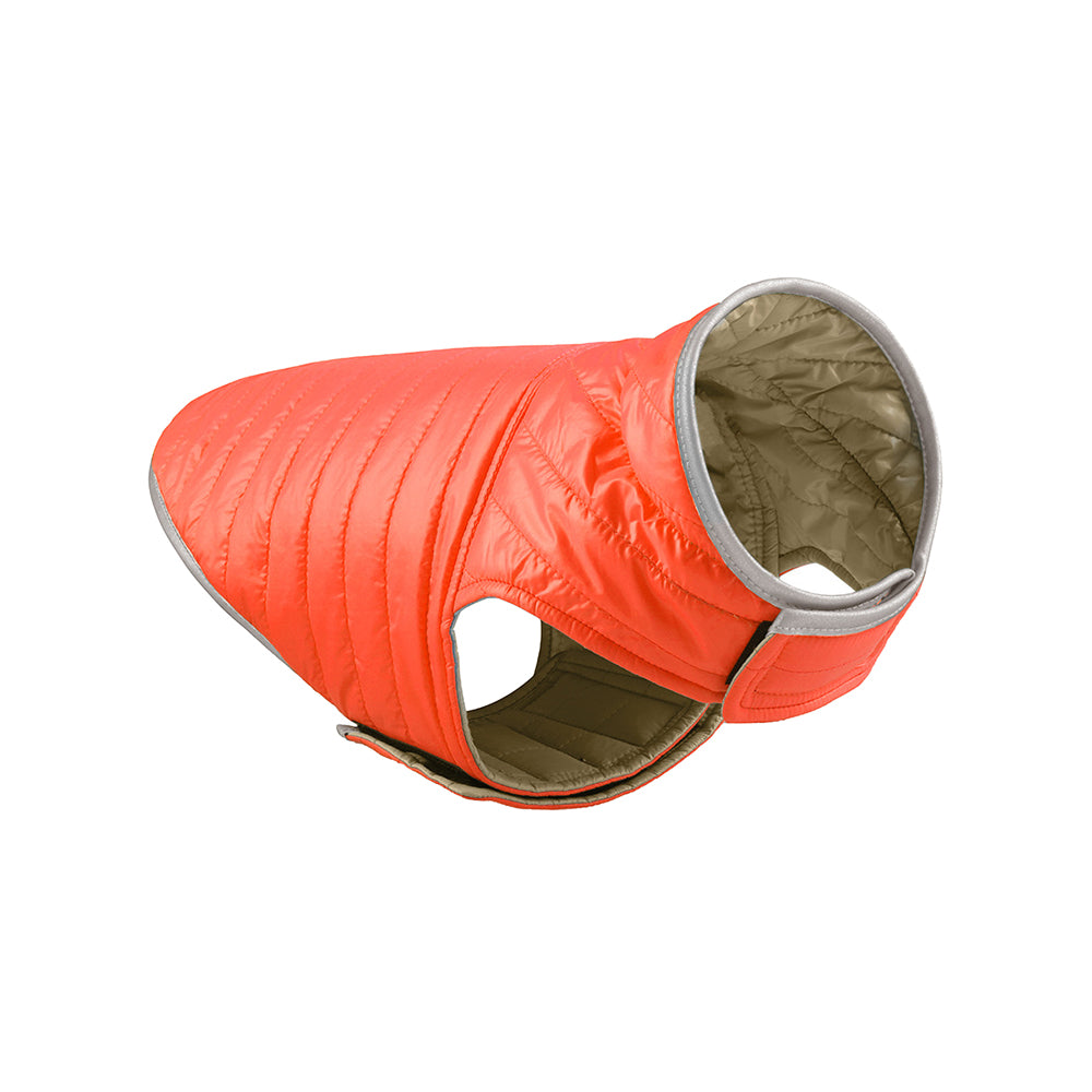 Reversible Dog Jacket Pet Winter Coat Pet Warm Vest Orange XL