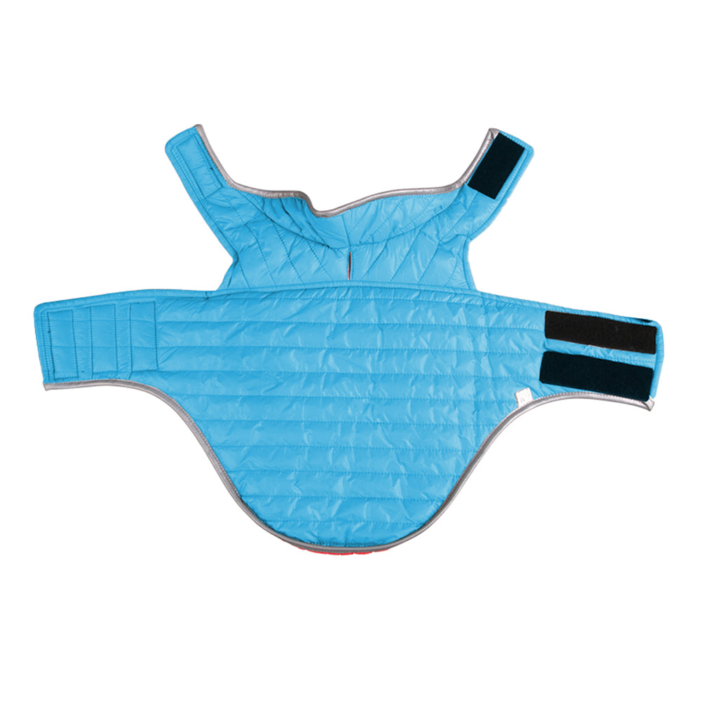 Reversible Dog Jacket Pet Winter Coat Pet Warm Vest Red M