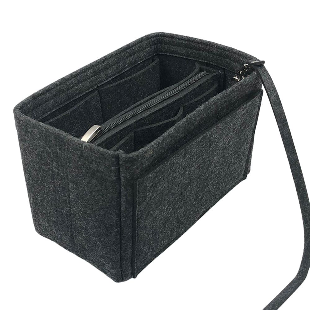 29x15x18cm Felt Bag Organiser Handbag Insert Liner Tote Grey