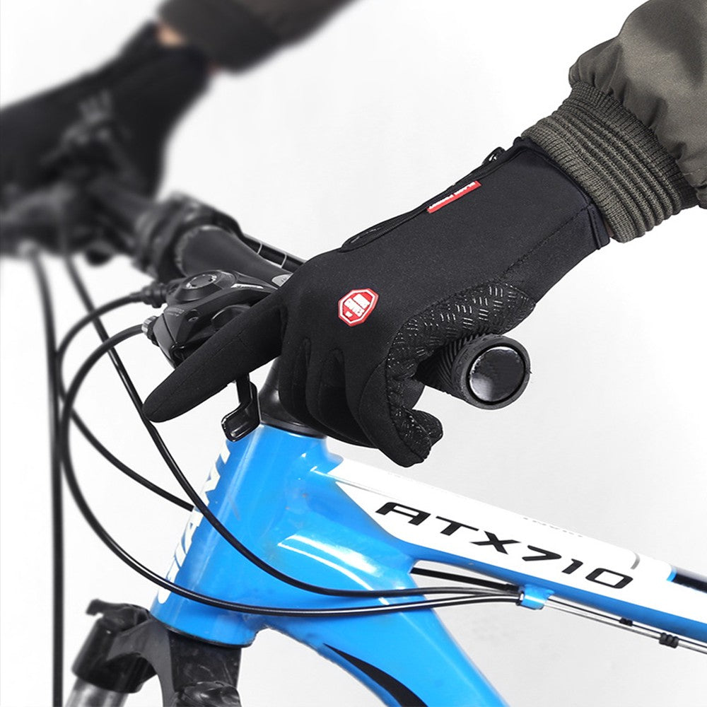 Touch Screen Gloves Water Resistant Windproof Winter Thermal Ski Gloves Black M
