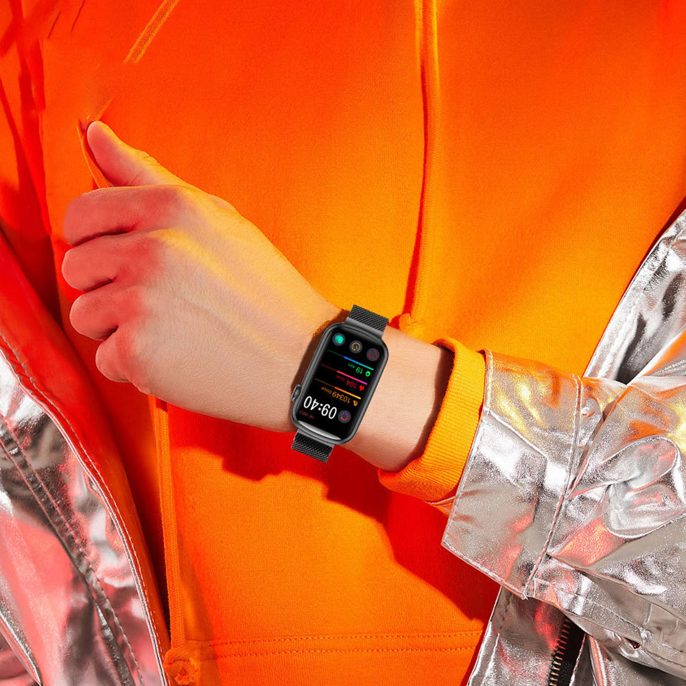 Touch Screen Smart Watch Smart Fitness Bracelet Black