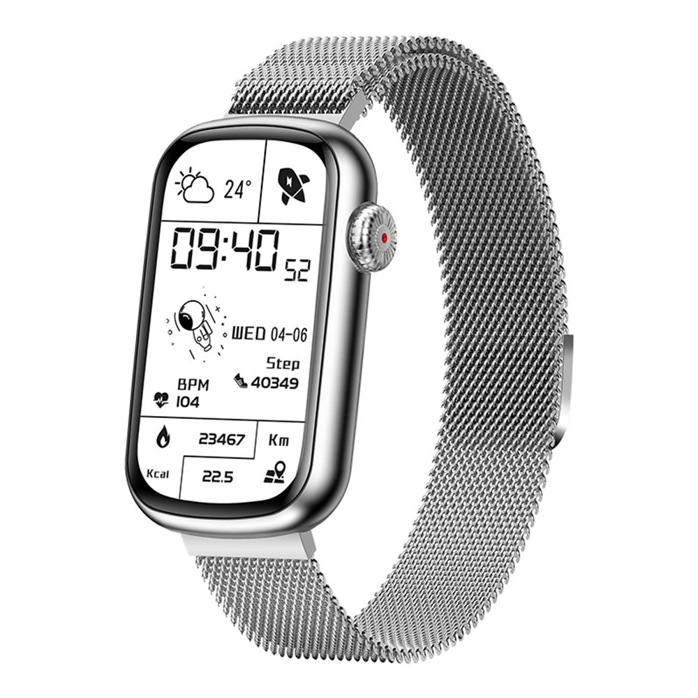 Touch Screen Smart Watch Smart Fitness Bracelet Silver