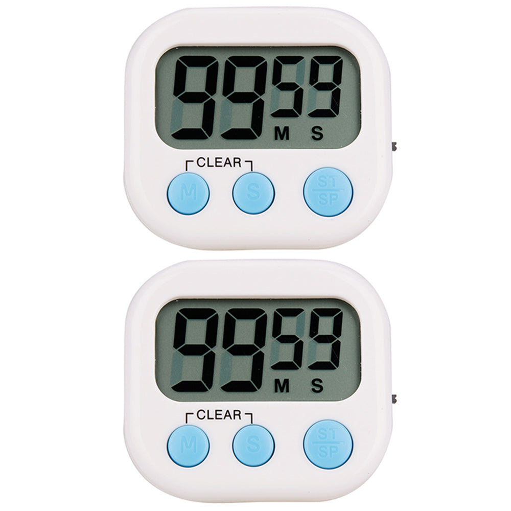 2X Magnetic Electronic Kitchen LCD Digital Timer