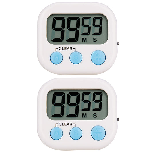 2X Magnetic Electronic Kitchen LCD Digital Timer