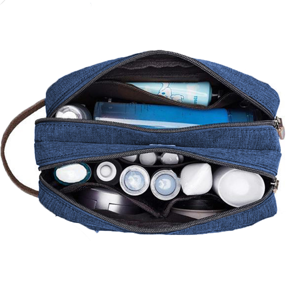 Travel Toiletry Wash Bag Cosmetic Bags Navy Blue