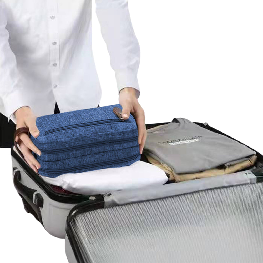 Travel Toiletry Wash Bag Cosmetic Bags Navy Blue