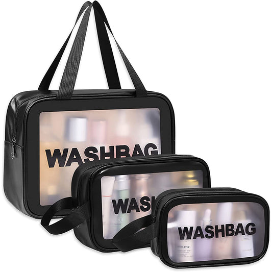 Set of 3Pcs Cosmetic Bags Travel Toiletry Bags