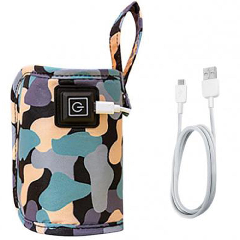 Travel USB Bottle Warmer Milk Heat Keeper Bag Black