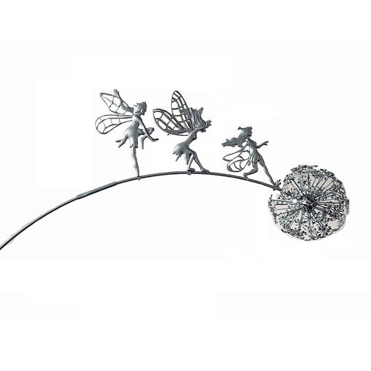 Dandelion Fairy Garden Statue Outdoor Yard Fairy Sculpture Decoration - Style 1