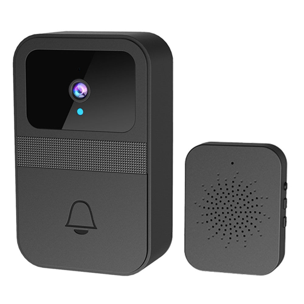 1 X WiFi Doorbell Intelligent Visual Doorbell Wireless Night Vision Safety Doorbell with Dingdong Machine