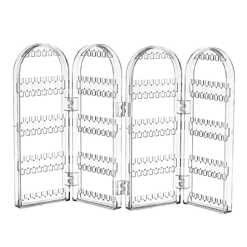 Foldable Jewellery Organizer Earring Necklace Display Stand Storage Rack