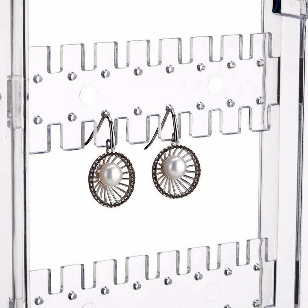 Foldable Jewellery Organizer Earring Necklace Display Stand Storage Rack