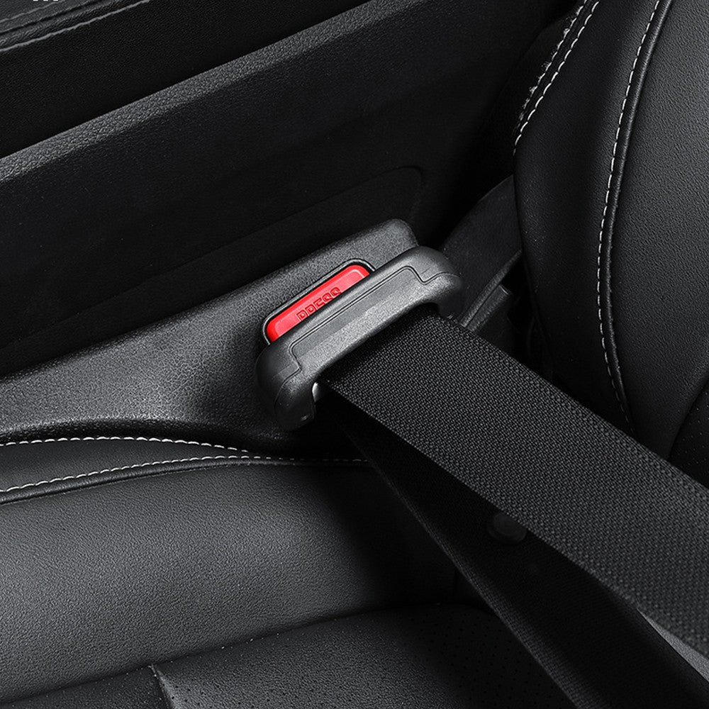 2Pcs Car Seat Gap Filler Console Side Gap Blocker Pad Spacer Black