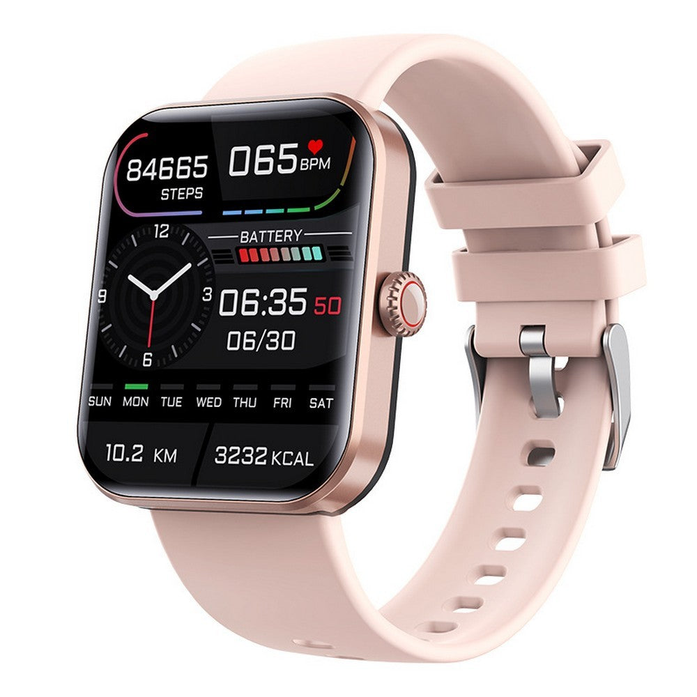 F57L Bluetooth Smart Watch Sports Watch Fitness Tracker Heart Rate Monitor Pink