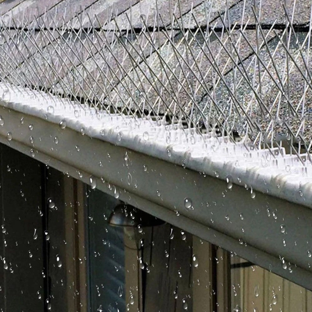 12Pcs Stainless Steel Bird Repellent Spike Repeller for Verandas Roof Windowsill