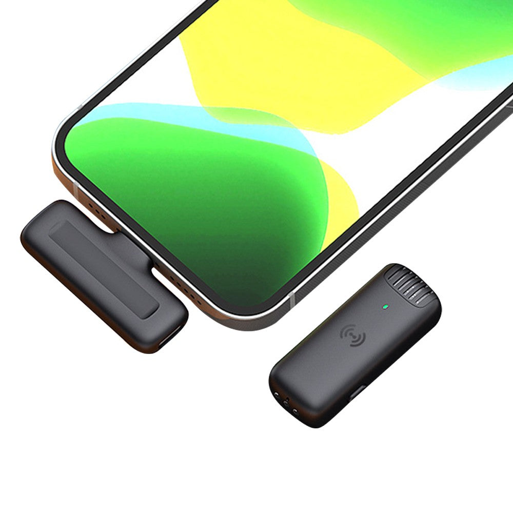 Wireless Lavalier Lapel Microphone with Charging Case for Type-C Interface Phone