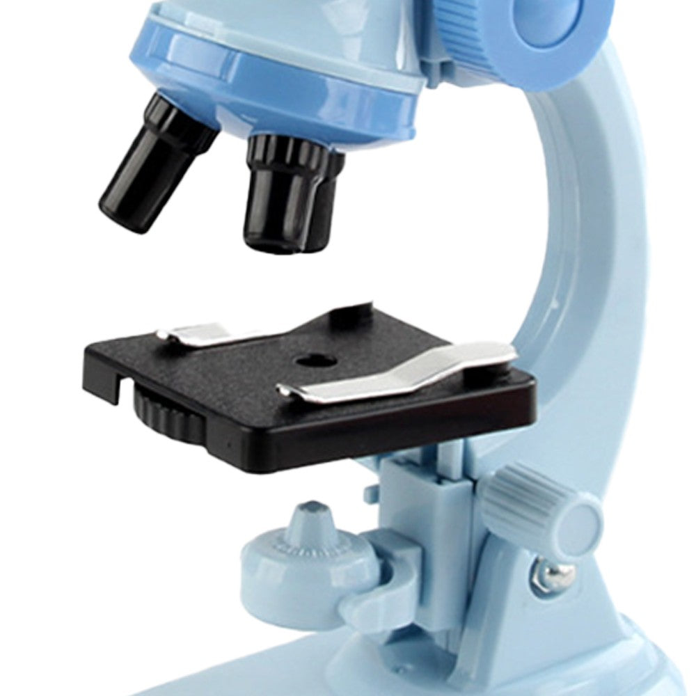 1200X Magnification Kids Microscope Toy Kit Biological Microscope Kit for Kids Beginners Blue