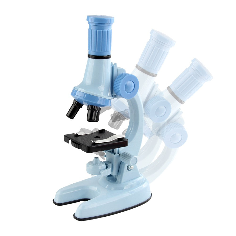 1200X Magnification Kids Microscope Toy Kit Biological Microscope Kit for Kids Beginners Blue