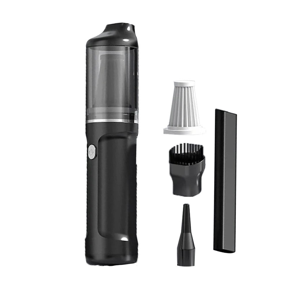 Handheld Car Vacuum Cleaner Rechargeable Mini Vacuum Cleaning Tool for Car Home Black