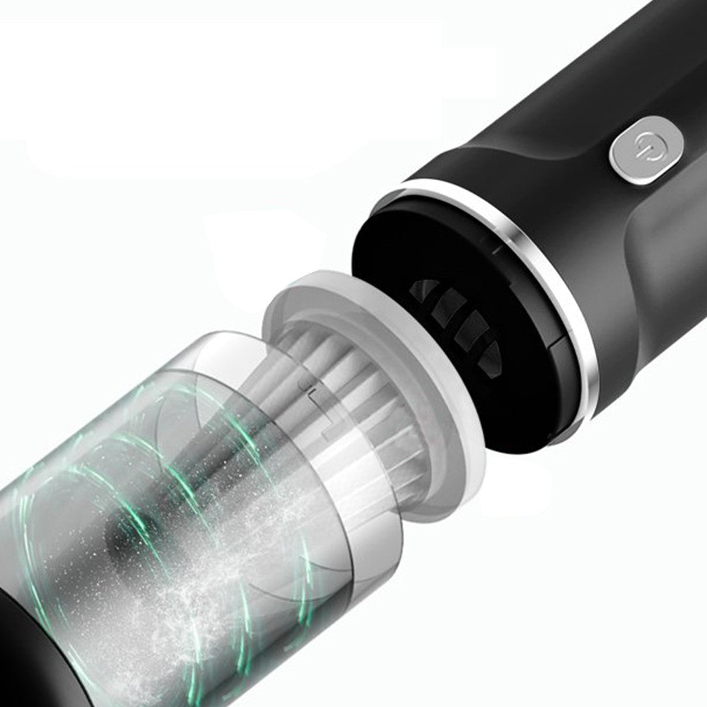 Handheld Car Vacuum Cleaner Rechargeable Mini Vacuum Cleaning Tool for Car Home Black