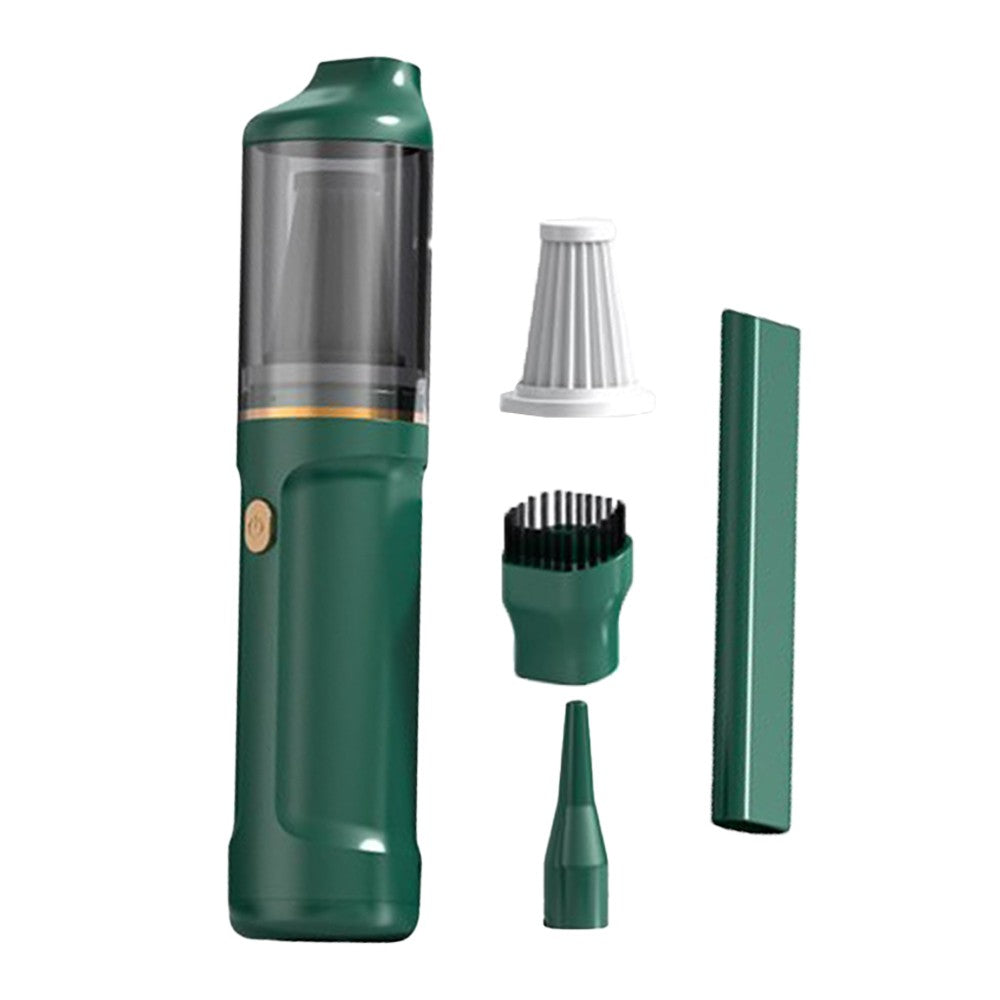 Handheld Car Vacuum Cleaner Rechargeable Mini Vacuum Cleaning Tool for Car Home Green