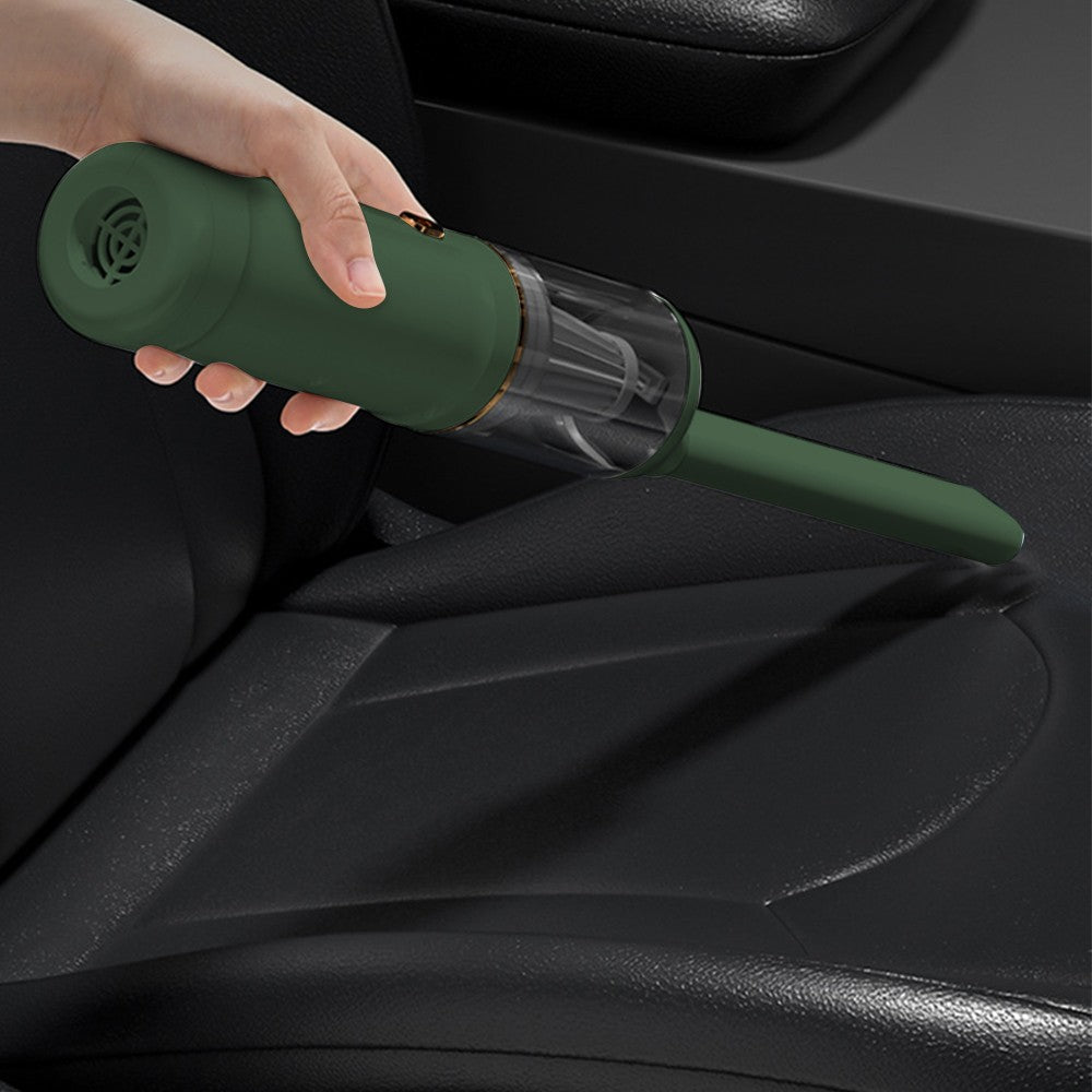Handheld Car Vacuum Cleaner Rechargeable Mini Vacuum Cleaning Tool for Car Home Green