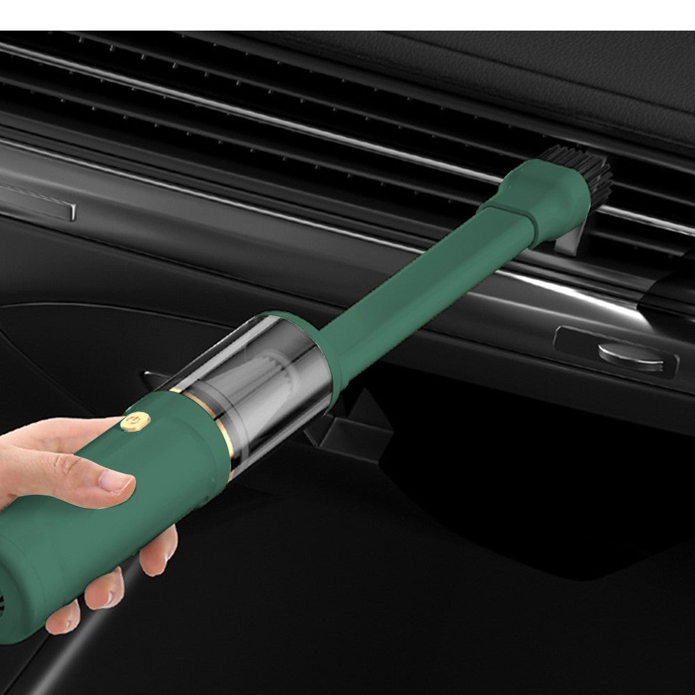 Handheld Car Vacuum Cleaner Rechargeable Mini Vacuum Cleaning Tool for Car Home Green