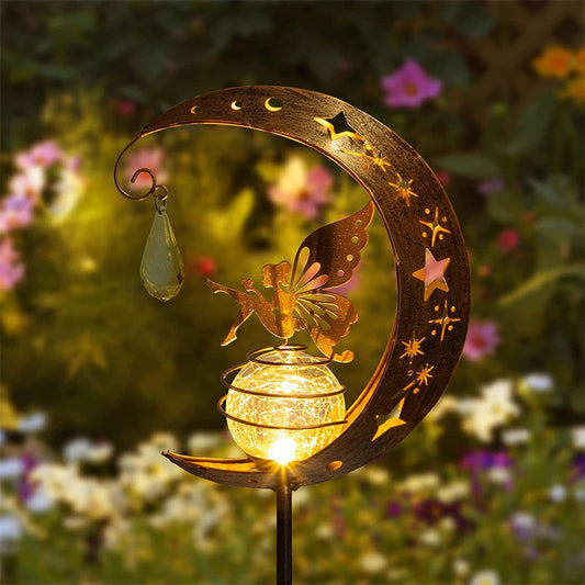 2 X Solar Fairy Light Ground Stake Light Patio Walkway Decorative Lamp Outdoor Garden Decor