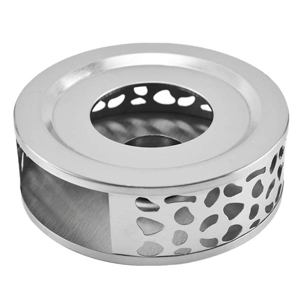 2 X Hollow Teapot Warmer with Tealight Holder Stainless Steel Coffee Heater Teapot Heating Stove