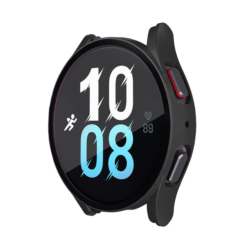 2Pcs for Samsung Galaxy Watch5 40mm Full Screen Protector Case Cover Black Beige