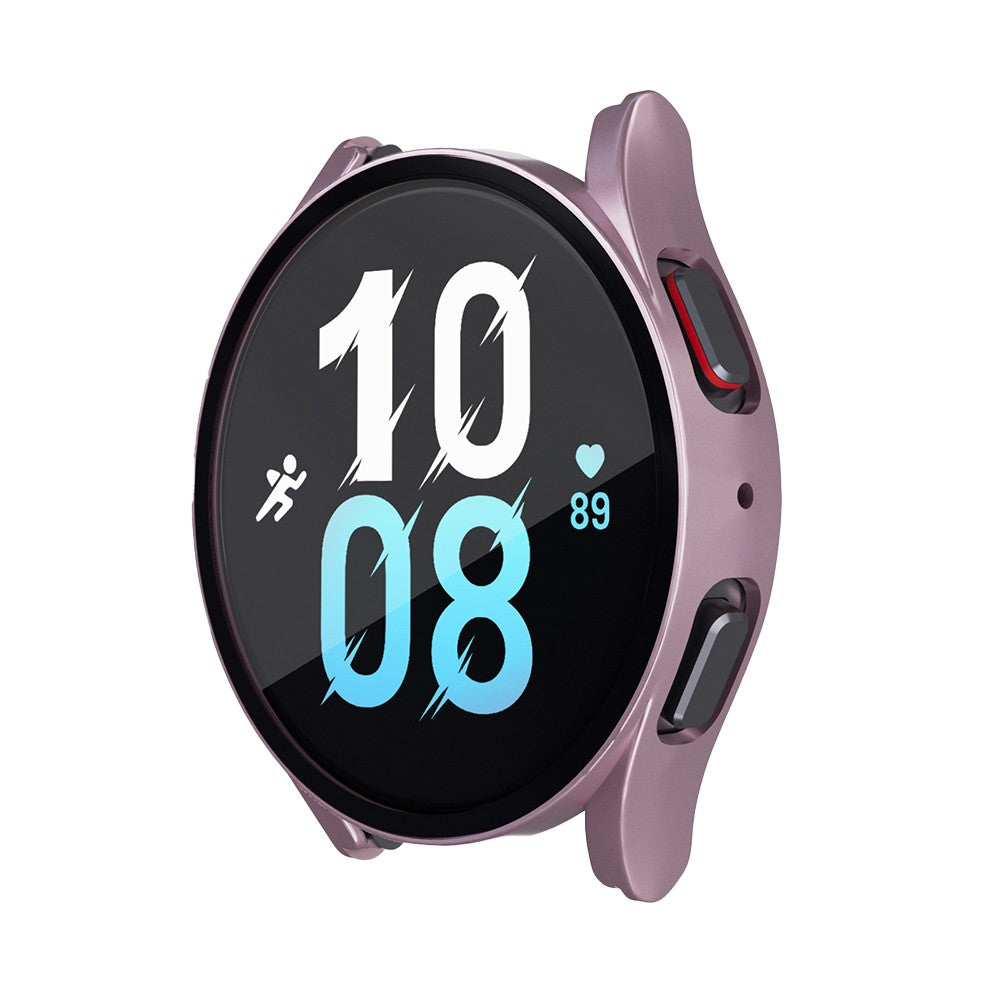 2Pcs for Samsung Galaxy Watch5 40mm Full Screen Protector Case Cover Rose Pink