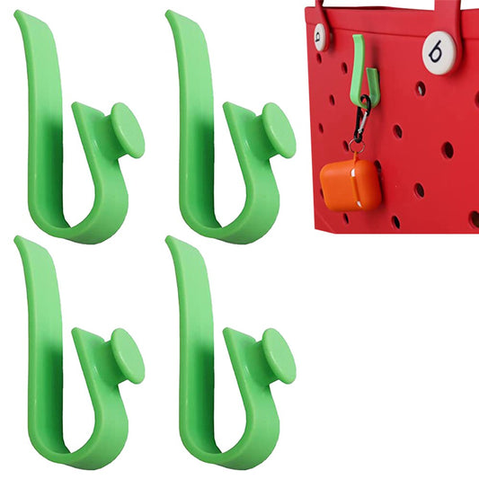 4Pcs Hooks Accessories for Bogg Bags Key Mask Holder Charm Accessory Green