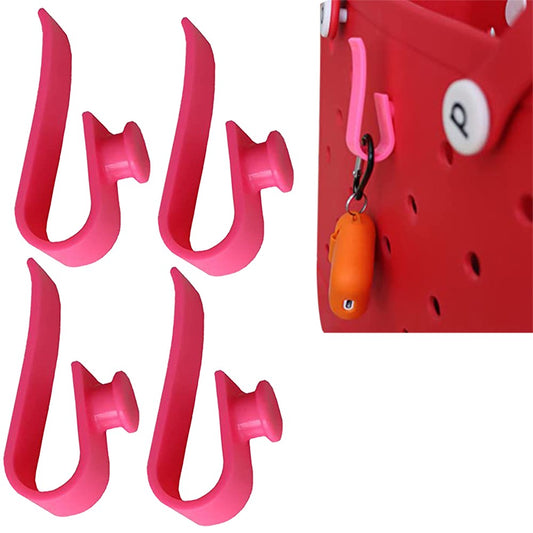 4Pcs Hooks Accessories for Bogg Bags Key Mask Holder Charm Accessory Red