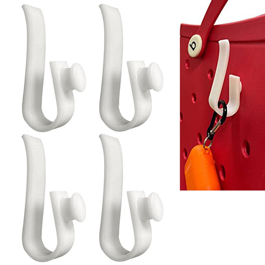 4Pcs Hooks Accessories for Bogg Bags Key Mask Holder Charm Accessory White
